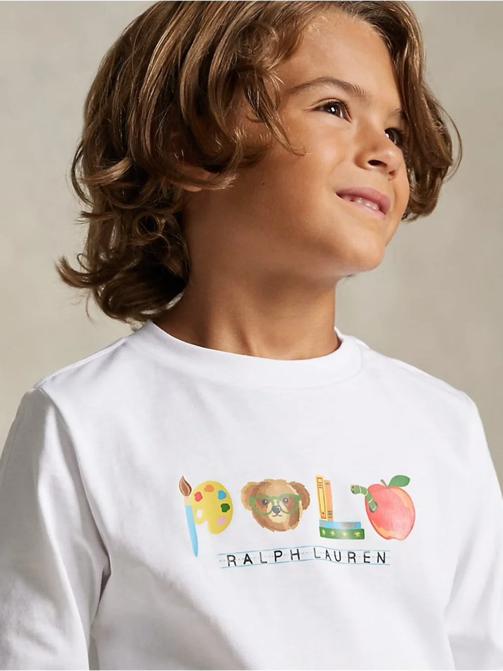 Sz Various Ralph Lauren Kids White Graphic Logo T-Shirt